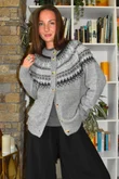 Ferguson Fair Isle Cardigan Grey